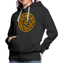 Afbeelding in Gallery-weergave laden, Gold Wheel 1 Women’s Premium Hoodie - black