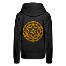 Afbeelding in Gallery-weergave laden, Gold Wheel 1 Women’s Premium Hoodie - black