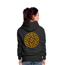 Afbeelding in Gallery-weergave laden, Gold Wheel 1 Women’s Premium Hoodie - black