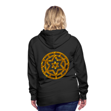 Afbeelding in Gallery-weergave laden, Gold Wheel 1 Women’s Premium Hoodie - black
