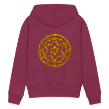 Afbeelding in Gallery-weergave laden, Gold Wheel 1 Women’s Premium Hoodie - burgundy