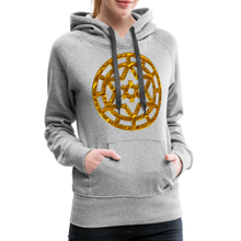Afbeelding in Gallery-weergave laden, Gold Wheel 1 Women’s Premium Hoodie - heather grey