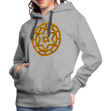 Afbeelding in Gallery-weergave laden, Gold Wheel 1 Women’s Premium Hoodie - heather grey