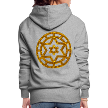 Afbeelding in Gallery-weergave laden, Gold Wheel 1 Women’s Premium Hoodie - heather grey