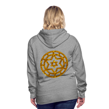 Afbeelding in Gallery-weergave laden, Gold Wheel 1 Women’s Premium Hoodie - heather grey