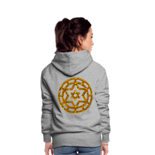 Afbeelding in Gallery-weergave laden, Gold Wheel 1 Women’s Premium Hoodie - heather grey
