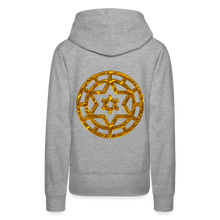 Afbeelding in Gallery-weergave laden, Gold Wheel 1 Women’s Premium Hoodie - heather grey