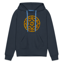 Afbeelding in Gallery-weergave laden, Gold Wheel 1 Women’s Premium Hoodie - navy