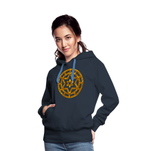 Afbeelding in Gallery-weergave laden, Gold Wheel 1 Women’s Premium Hoodie - navy