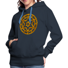 Afbeelding in Gallery-weergave laden, Gold Wheel 1 Women’s Premium Hoodie - navy