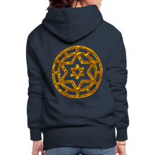 Afbeelding in Gallery-weergave laden, Gold Wheel 1 Women’s Premium Hoodie - navy