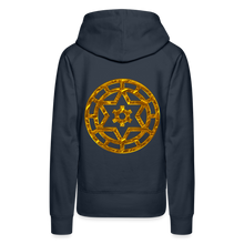 Afbeelding in Gallery-weergave laden, Gold Wheel 1 Women’s Premium Hoodie - navy