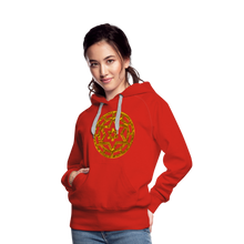 Afbeelding in Gallery-weergave laden, Gold Wheel 1 Women’s Premium Hoodie - red