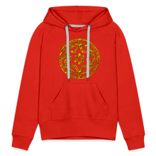 Afbeelding in Gallery-weergave laden, Gold Wheel 1 Women’s Premium Hoodie - red