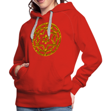 Afbeelding in Gallery-weergave laden, Gold Wheel 1 Women’s Premium Hoodie - red