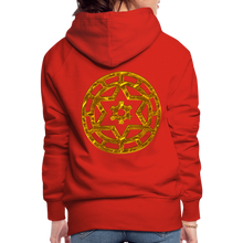 Afbeelding in Gallery-weergave laden, Gold Wheel 1 Women’s Premium Hoodie - red