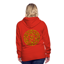Afbeelding in Gallery-weergave laden, Gold Wheel 1 Women’s Premium Hoodie - red