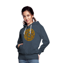 Afbeelding in Gallery-weergave laden, Gold Wheel 1 Women’s Premium Hoodie - heather denim