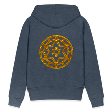 Afbeelding in Gallery-weergave laden, Gold Wheel 1 Women’s Premium Hoodie - heather denim