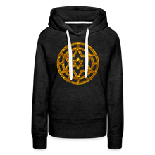 Afbeelding in Gallery-weergave laden, Gold Wheel 1 Women’s Premium Hoodie - charcoal grey