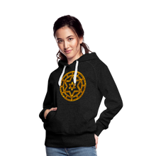 Afbeelding in Gallery-weergave laden, Gold Wheel 1 Women’s Premium Hoodie - charcoal grey