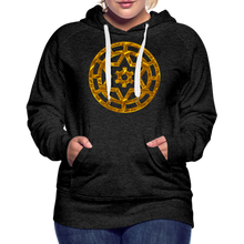 Afbeelding in Gallery-weergave laden, Gold Wheel 1 Women’s Premium Hoodie - charcoal grey