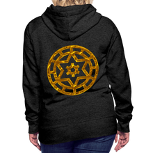 Afbeelding in Gallery-weergave laden, Gold Wheel 1 Women’s Premium Hoodie - charcoal grey