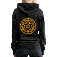 Afbeelding in Gallery-weergave laden, Gold Wheel 1 Women’s Premium Hoodie - charcoal grey