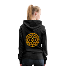 Afbeelding in Gallery-weergave laden, Gold Wheel 1 Women’s Premium Hoodie - charcoal grey