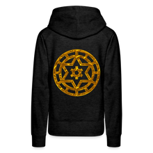 Afbeelding in Gallery-weergave laden, Gold Wheel 1 Women’s Premium Hoodie - charcoal grey