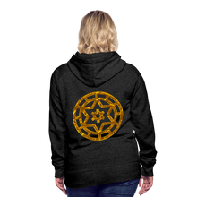 Afbeelding in Gallery-weergave laden, Gold Wheel 1 Women’s Premium Hoodie - charcoal grey