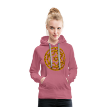 Afbeelding in Gallery-weergave laden, Gold Wheel 1 Women’s Premium Hoodie - mauve