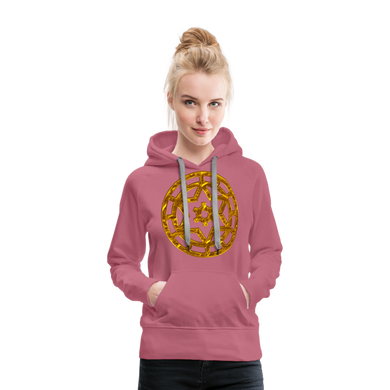 Gold Wheel 1 Women’s Premium Hoodie - mauve