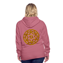 Afbeelding in Gallery-weergave laden, Gold Wheel 1 Women’s Premium Hoodie - mauve