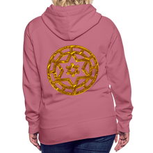 Afbeelding in Gallery-weergave laden, Gold Wheel 1 Women’s Premium Hoodie - mauve