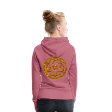 Afbeelding in Gallery-weergave laden, Gold Wheel 1 Women’s Premium Hoodie - mauve