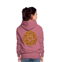Afbeelding in Gallery-weergave laden, Gold Wheel 1 Women’s Premium Hoodie - mauve