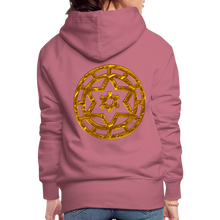 Afbeelding in Gallery-weergave laden, Gold Wheel 1 Women’s Premium Hoodie - mauve