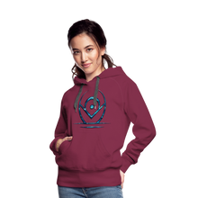 Indlæs billede til gallerivisning Blue Protection 2 Women’s Premium Hoodie - burgundy