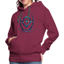 Indlæs billede til gallerivisning Blue Protection 2 Women’s Premium Hoodie - burgundy