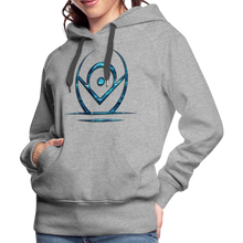 Indlæs billede til gallerivisning Blue Protection 2 Women’s Premium Hoodie - heather grey