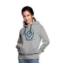 Indlæs billede til gallerivisning Blue Protection 2 Women’s Premium Hoodie - heather grey
