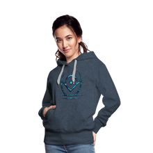 Indlæs billede til gallerivisning Blue Protection 2 Women’s Premium Hoodie - heather denim