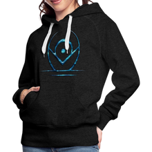 Indlæs billede til gallerivisning Blue Protection 2 Women’s Premium Hoodie - charcoal grey