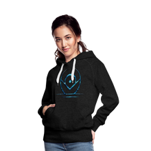 Indlæs billede til gallerivisning Blue Protection 2 Women’s Premium Hoodie - charcoal grey