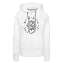Indlæs billede til gallerivisning Silver Flor 1 Women’s Premium Hoodie - white