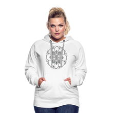 Indlæs billede til gallerivisning Silver Flor 1 Women’s Premium Hoodie - white