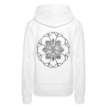 Indlæs billede til gallerivisning Silver Flor 1 Women’s Premium Hoodie - white