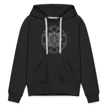 Indlæs billede til gallerivisning Silver Flor 1 Women’s Premium Hoodie - black