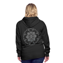 Indlæs billede til gallerivisning Silver Flor 1 Women’s Premium Hoodie - black